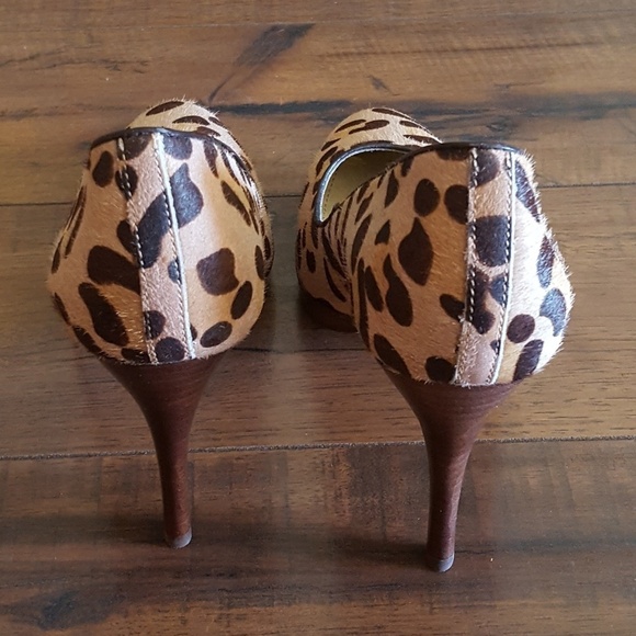 Steve Madden Leopard Print Platform Pumps Heels - Picture 5 of 7